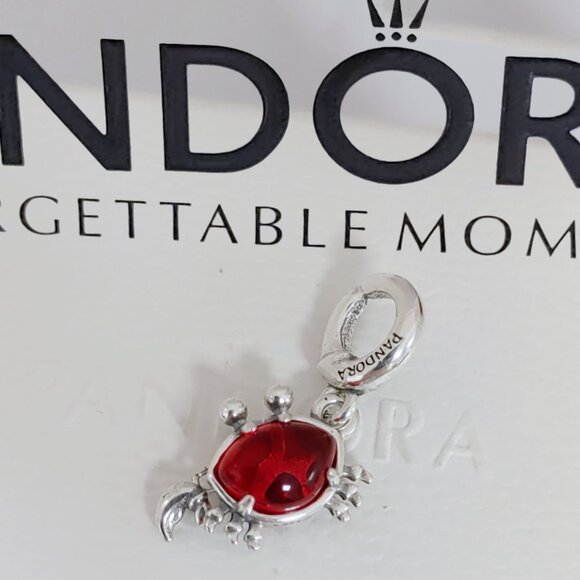 Pandora The Little Mermaid Sebastian Crab Dangle Charm with box - Picture 1 of 8